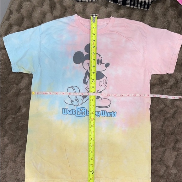 Disney Mickey Mouse T-Shirt - Pink and Yellow Tie-Dye M - Picture 2 of 2
